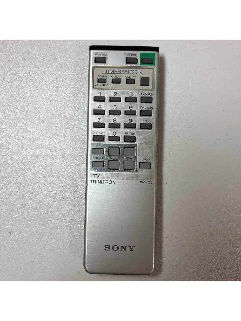 Sony RM-735 Trinitron TV Remote Control OEM Genuine Vintage Tested Works